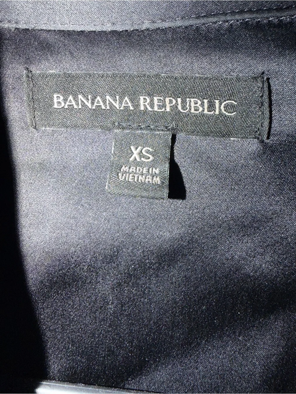 Banana Republic Muse Black 100% Silk Dress Size X Small - Picture 6 of 6